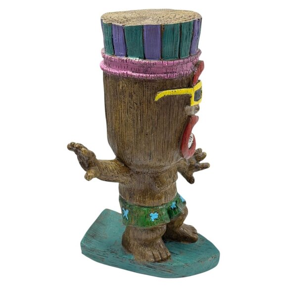 Kahuna Tik Surfer Dude Resin 15 inch Statue Perfect Tiki Bar Decor - Picture 5 of 11